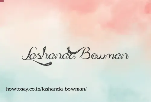 Lashanda Bowman
