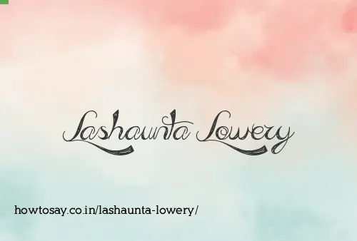 Lashaunta Lowery