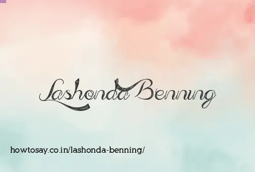 Lashonda Benning