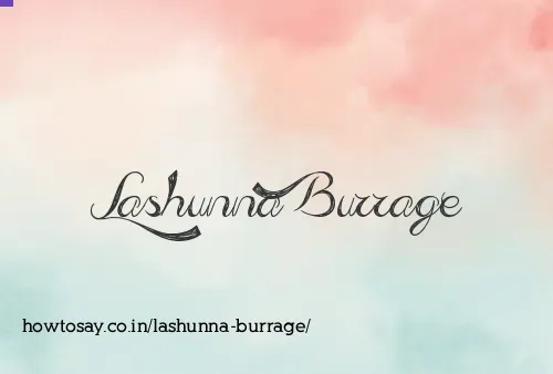 Lashunna Burrage