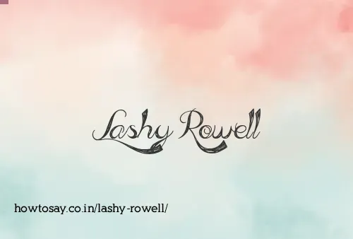 Lashy Rowell