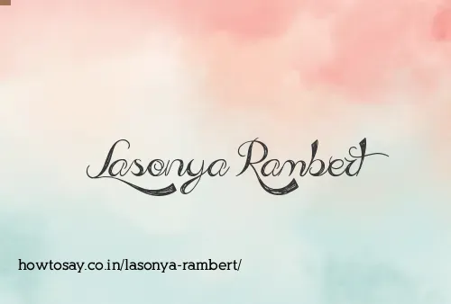Lasonya Rambert