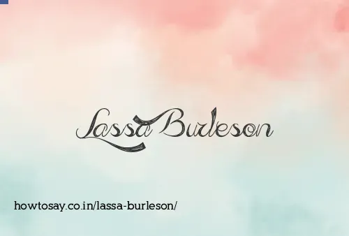 Lassa Burleson