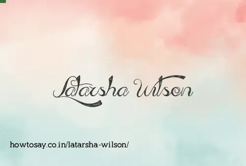 Latarsha Wilson