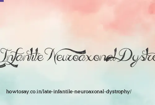 Late Infantile Neuroaxonal Dystrophy