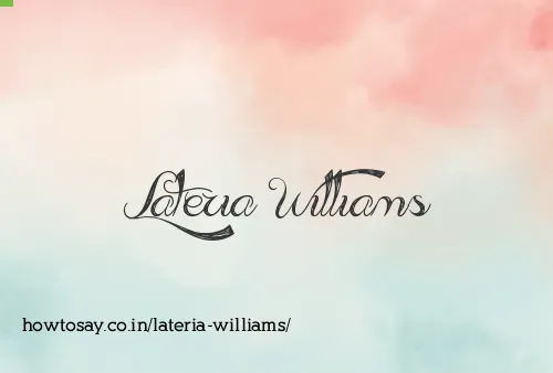 Lateria Williams