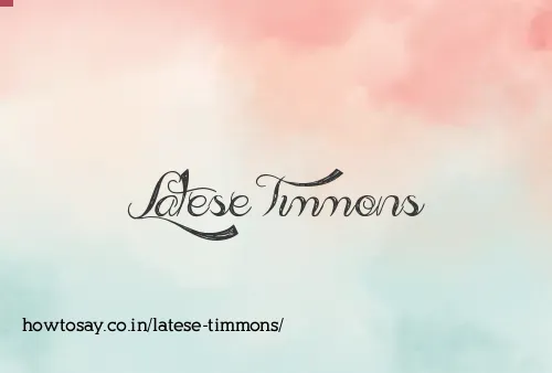 Latese Timmons