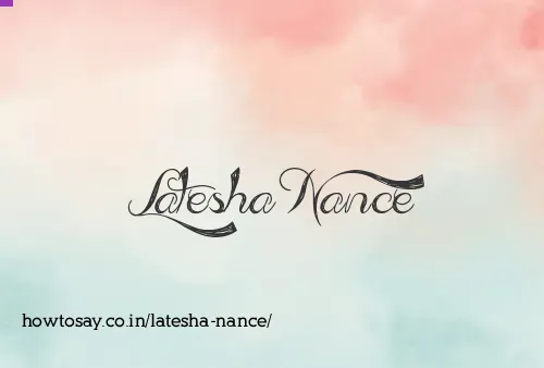 Latesha Nance