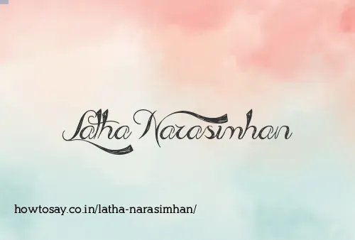 Latha Narasimhan