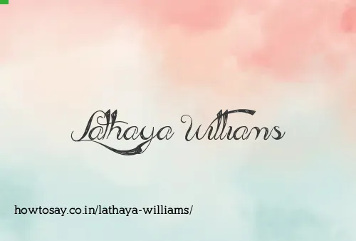 Lathaya Williams