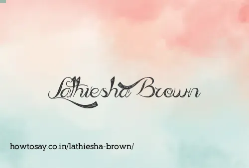 Lathiesha Brown