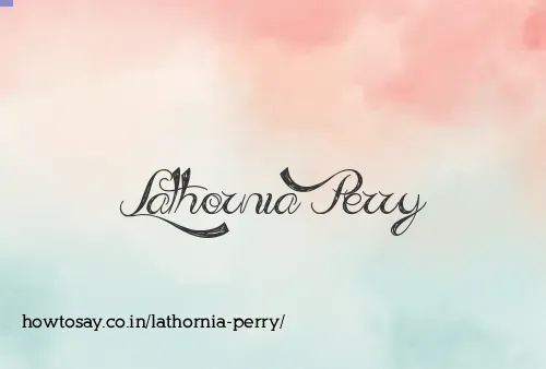 Lathornia Perry