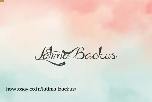 Latima Backus