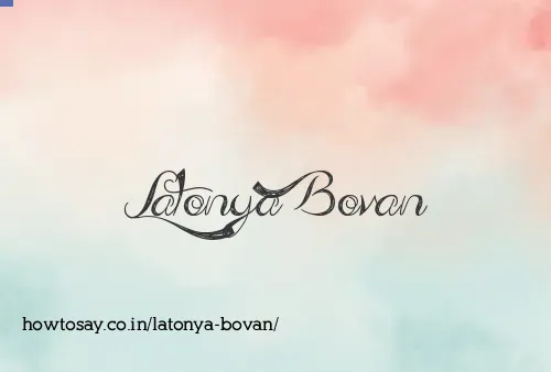 Latonya Bovan