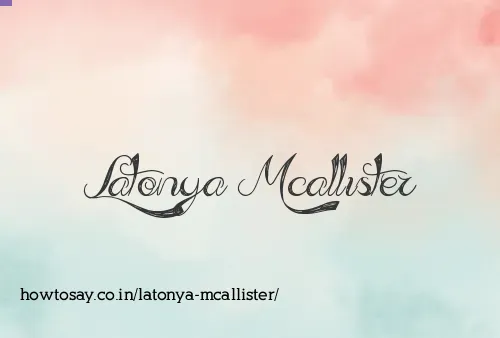 Latonya Mcallister