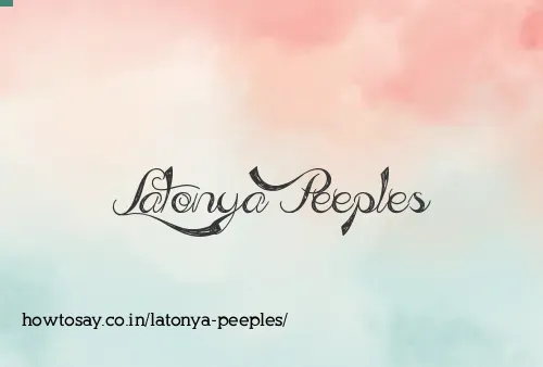 Latonya Peeples