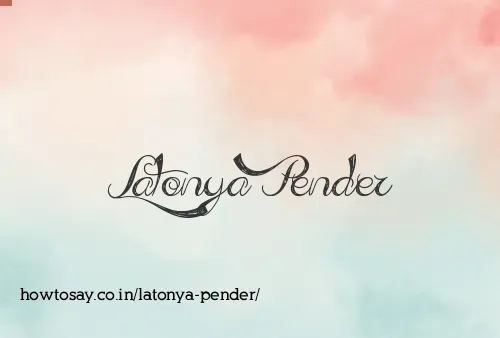 Latonya Pender