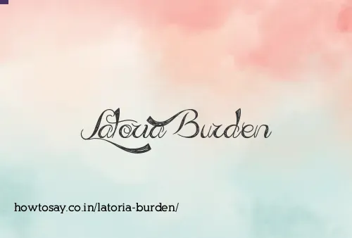 Latoria Burden