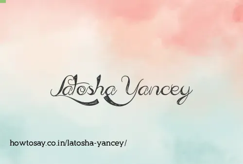 Latosha Yancey