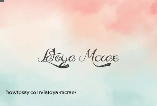 Latoya Mcrae