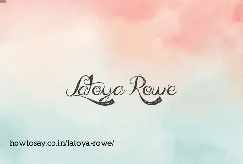 Latoya Rowe