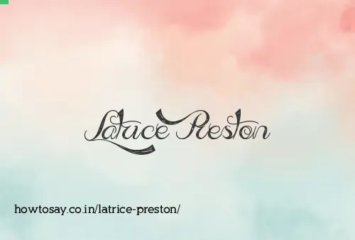 Latrice Preston
