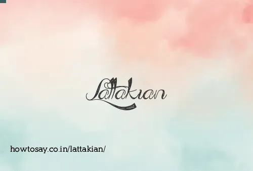 Lattakian