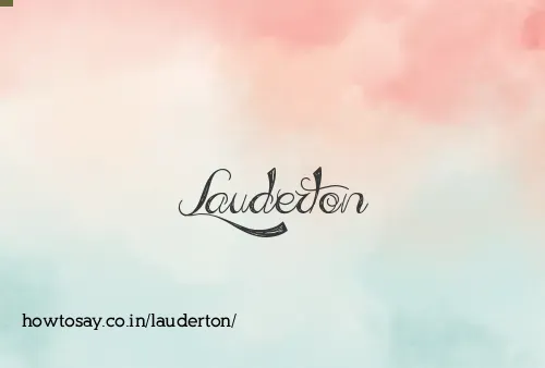 Lauderton
