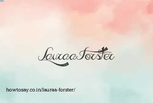 Lauraa Forster