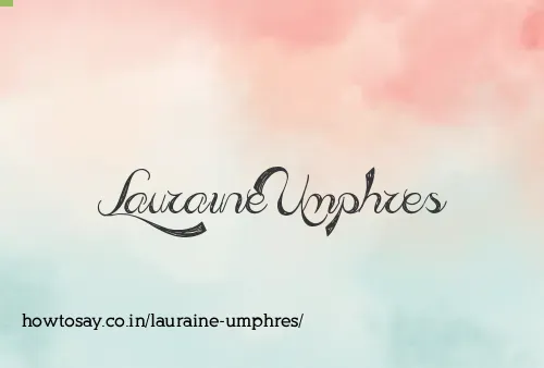 Lauraine Umphres