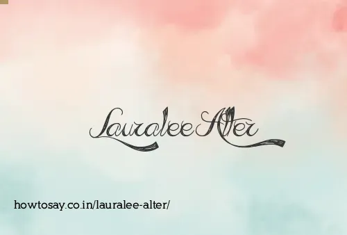 Lauralee Alter