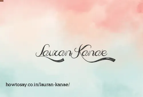 Lauran Kanae