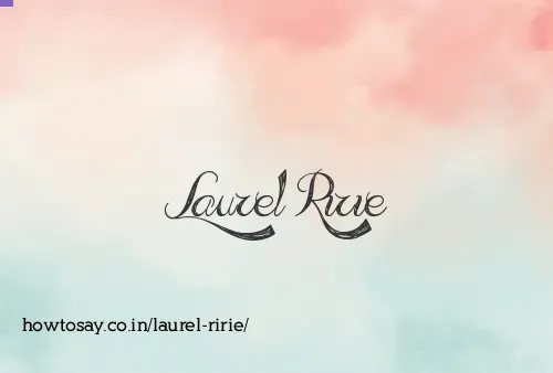 Laurel Ririe