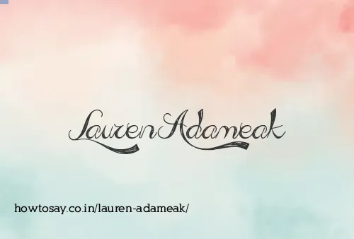 Lauren Adameak