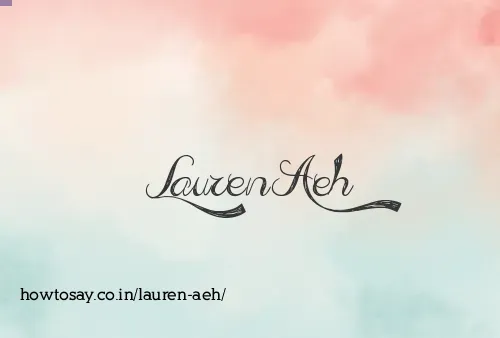 Lauren Aeh