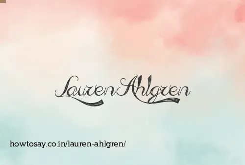 Lauren Ahlgren