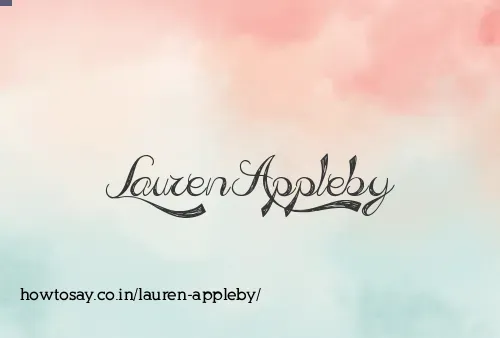 Lauren Appleby