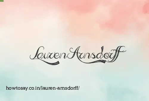 Lauren Arnsdorff
