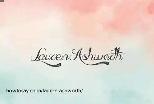 Lauren Ashworth