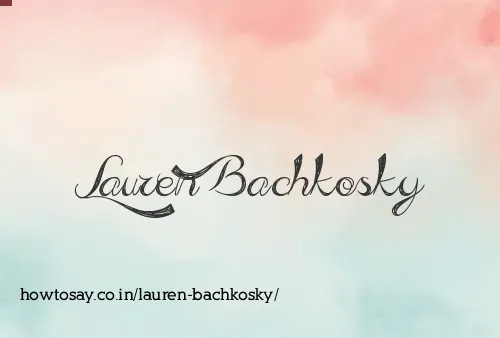 Lauren Bachkosky