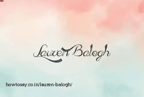 Lauren Balogh