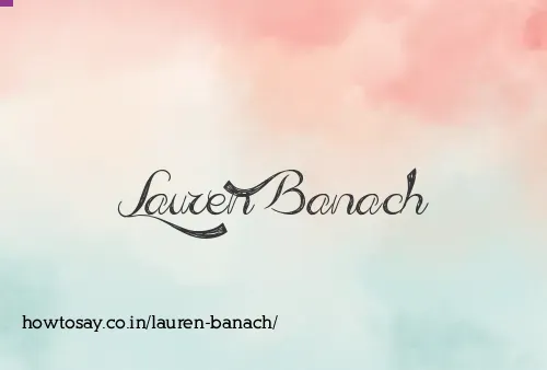 Lauren Banach