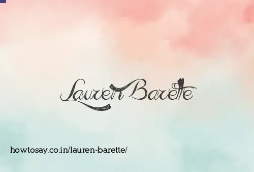 Lauren Barette