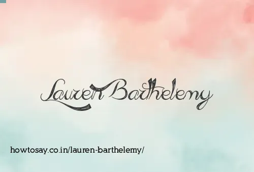 Lauren Barthelemy