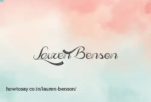 Lauren Benson