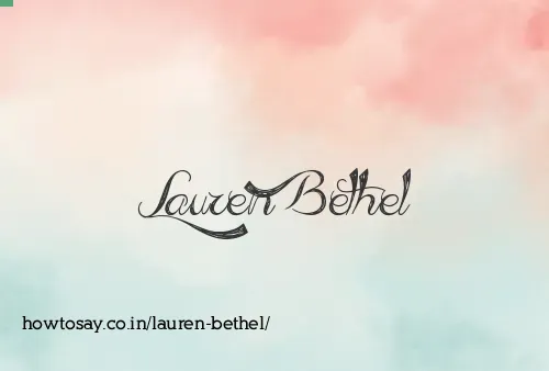 Lauren Bethel