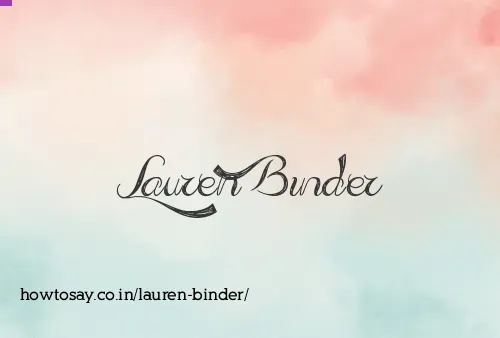 Lauren Binder