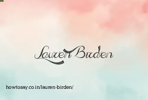 Lauren Birden