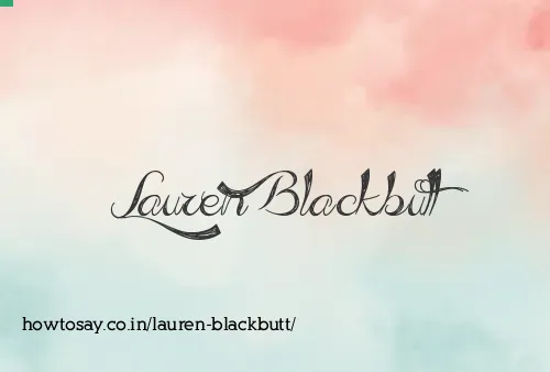 Lauren Blackbutt
