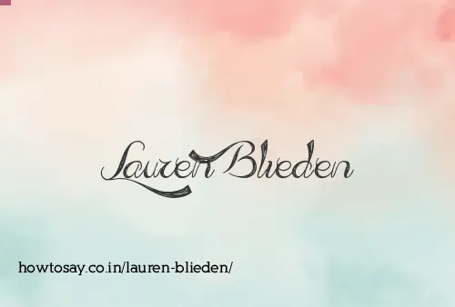 Lauren Blieden